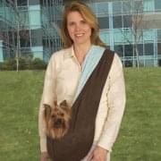 East Side Collection Sling Carrier Brown & Blue