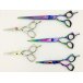 Excalibur X12 Straight Dog Grooming Scissor (Rainbow Titanium)