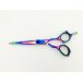 Excalibur X12 Straight Dog Grooming Scissor (Rainbow Titanium)