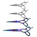 Excalibur X12 Straight Dog Grooming Scissor (Rainbow Titanium)