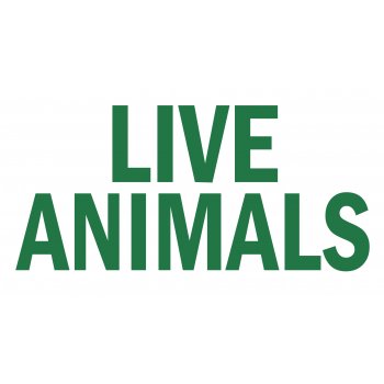 'Live Animals' Travel Sticker