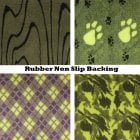 XL Green Rubber NonSlip Fleece Bedding 60x40" (150x100cm) 1300gm