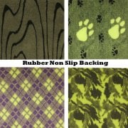 XL Green Rubber NonSlip Fleece Bedding 60x40" (150x100cm) 1300gm