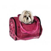 Zack & Zoey Croco Pet Carrier in Pink